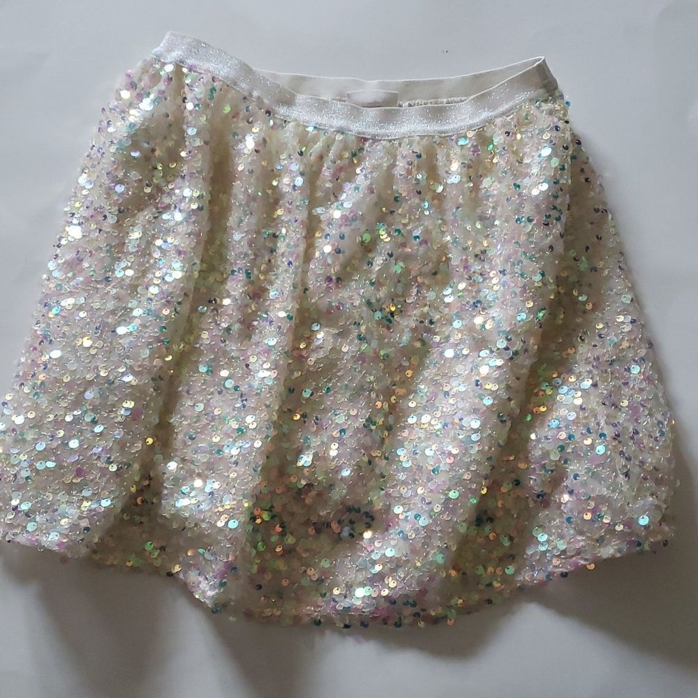 Cat & Jack Girls Sparkly Sequin Skirt